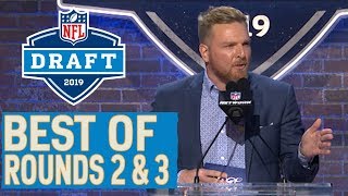Pat McAfee Trolling, Emotional Reactions & More! | Best Moments from Rounds 2 & 3 | 2019 NFL Draft