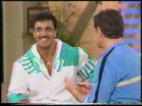 Mr. Olympia Meets Regis Philbin - Bodybuilder Samir Bannout in 1985