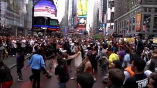 Boost Mobile dance party in Times Square