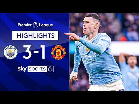 Foden and Haaland turn Manchester BLUE! 🔵🔥 | Man City 3-1 Man Utd | Premier League Highlights