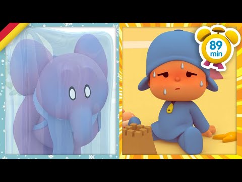 🌡️ 🥵 🥶 POCOYO DEUTSCH - Heiße vs Kalte [ 89 minuten ] | CARTOONS und SERIEN für KINDER