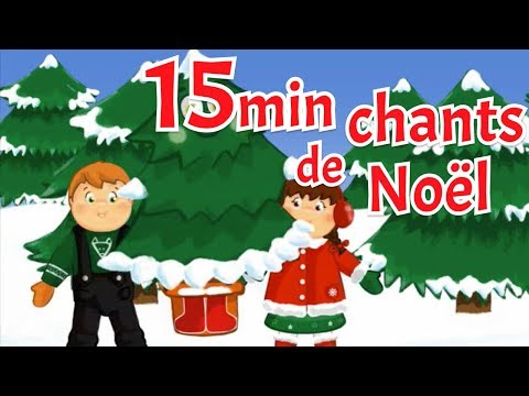 White Christmas (Noël Blanc) - 15min of christmas songs for kids with  lyrics to learn French ! 