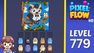Pixel Flow Level 779 Solution Walkthrough