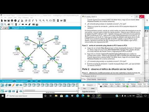 Ejercicio 6.1.2.7 Packet Tracer: investigación de la implementación de una VLAN