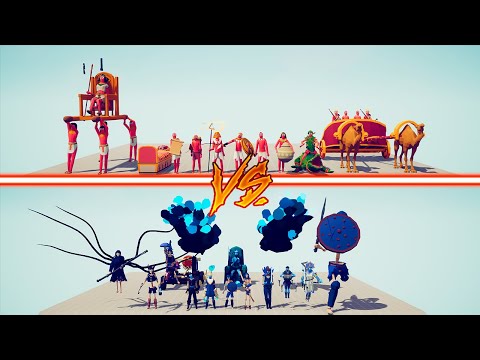 EGYPT TEAM vs SPOOKY TEAM - Totally Accurate Battle Simulator | TABS