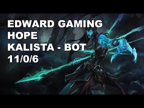 EDward Gaming Hope Bot Kalista vs Miss Fortune - KR Challenger Patch 10.8