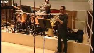 BBC SSO - Richard Ayres' No.36, NONcerto for horn (rehearsal)