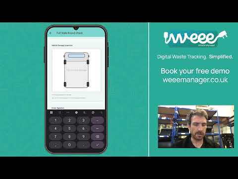Drivers completing jobs on WEEE Driver App