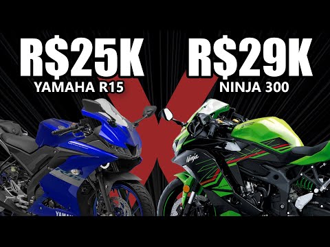 Yamaha R15 por R$25 MIL ou Kawasaki Ninja por R$29 MIL?