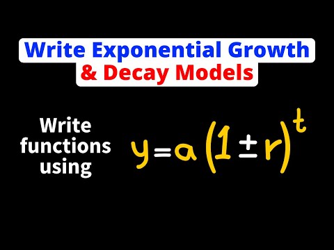 Writing Exponential Growth and Decay Models | Word Problems | Eat Pi