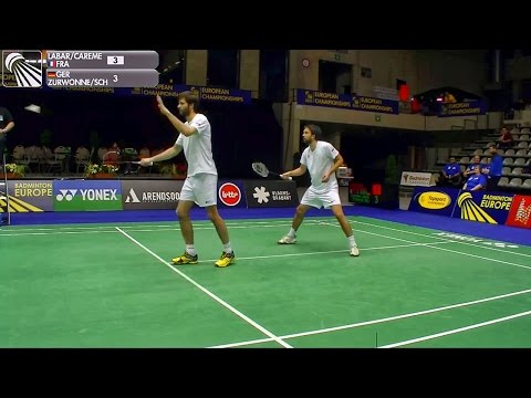 QF MD: R. Labar & B. Carême VS J. Zurwonne & M. Schwenger (2015 European Mixed Team Championships)