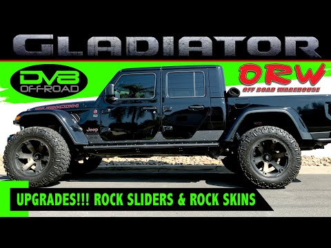 Jeep Gladiator Upgrades Review - DV8 Side Step/Sliders & Rock Skins
