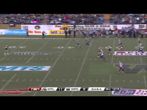 CFL Recap: Montreal 11, Winnipeg 19 - November 3, 2012