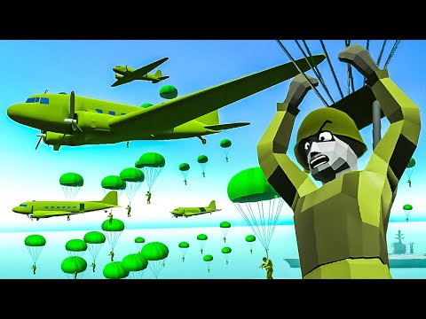 Biggest WW2 PARATROOPERS INVASION Ever Made in Ravenfield!