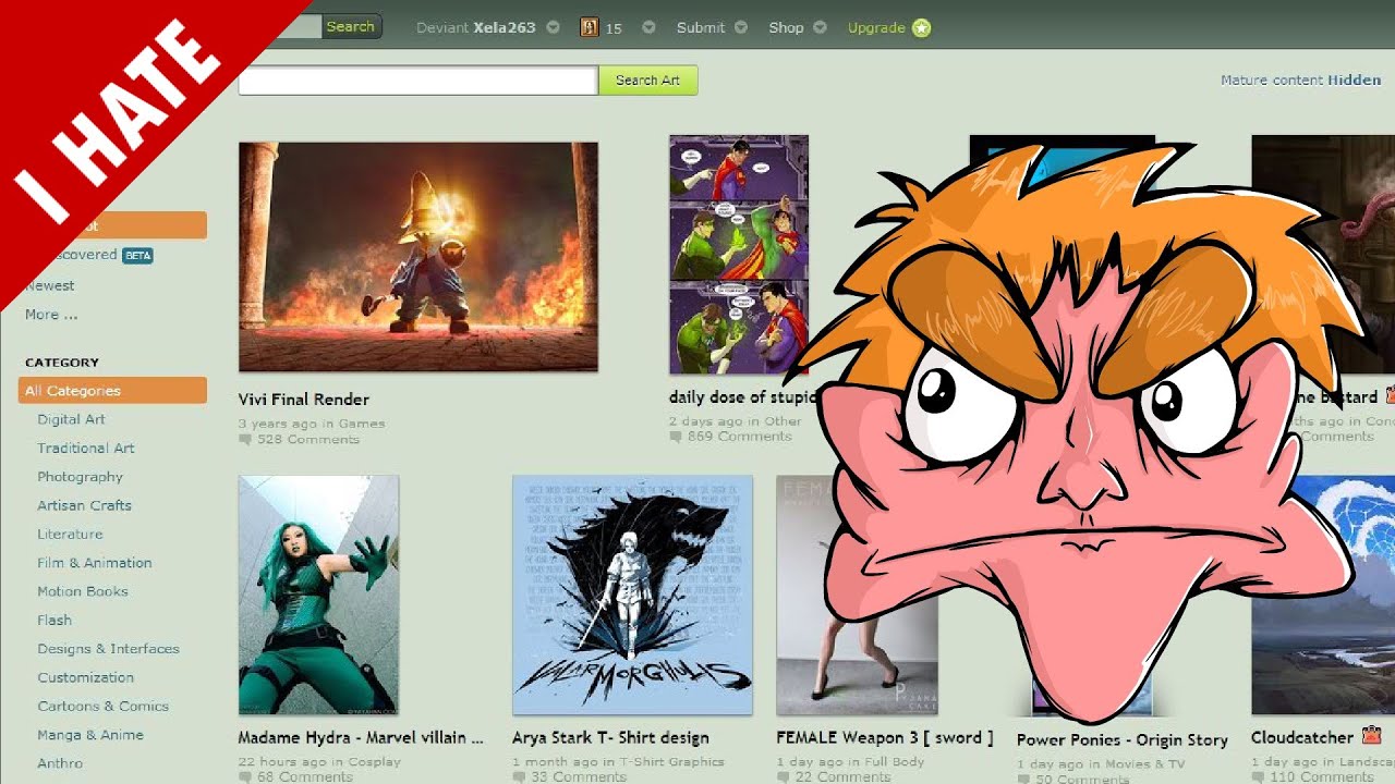 I HATE deviantART