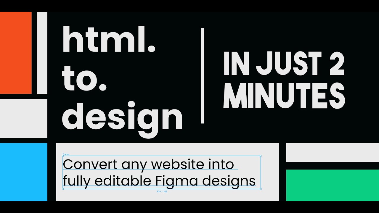 How To Use HTML To Design Figma Plugin In 2 Minutes | Editable Figma Design | HTML to Figma
