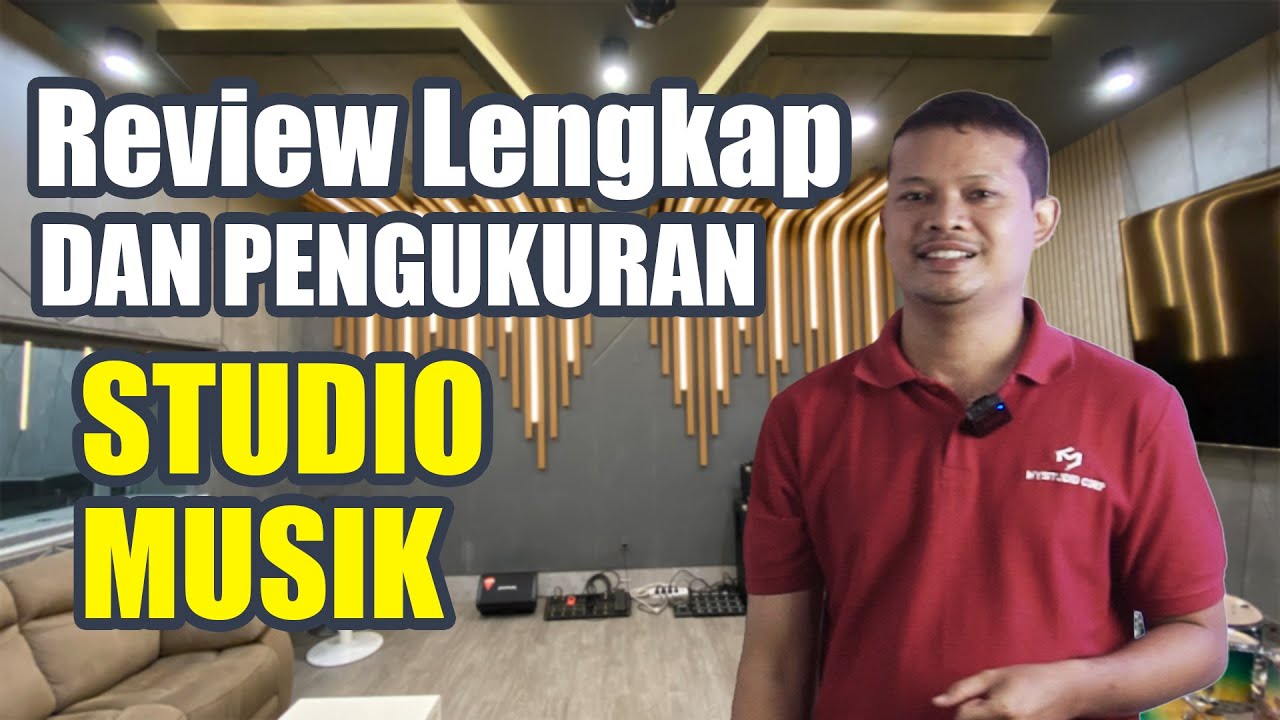 Review + Pengukuran Akustik, Studio Musik Desain Trendy dan Akustik Mewah