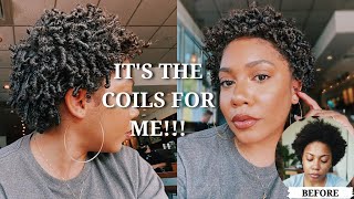 Coils On Natural Hair + *SUPER SHINY & DEFINED* | Faceovermatter