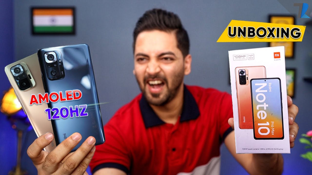 Redmi Note 10 Pro Max Indian Unit - Unboxing & Hands On | Amoled 120Hz | 108MP | SD 732G | 33W