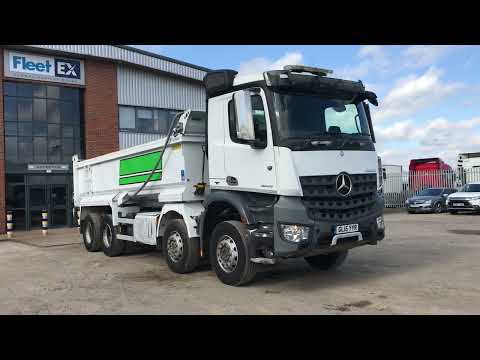 MERCEDES AROCS 3243 EURO 6 8X4 STEEL TIPPER 2015 GL15 YYR