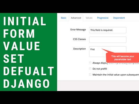 Initial Value in Django Forms - Set Default Form Value thumbnail