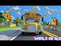 Wheels On The Bus Cartoon Nursery Rhymes Kids Learning Cartoons Baby Bus Song