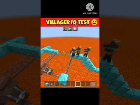 Villager IQ Test: Mind-Blowing Results! 😂 #Minecraft
