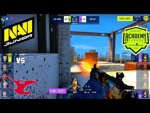 NAVI JUNIOR vs MOUZ NXT. WePlay Academy League Season 1. HIGHLIGHTS CSGO