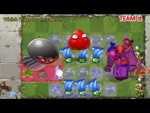 PvZ 2 Random Team Plants Vs Smash Gargantuar Zombie LEVEL 10  Which Plant Team s Best 1