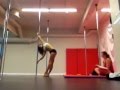 Crazy pole skills 