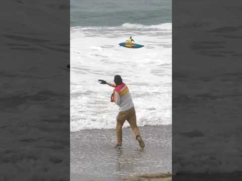 Straight into 20ft. waves! #rc #surfer #danger