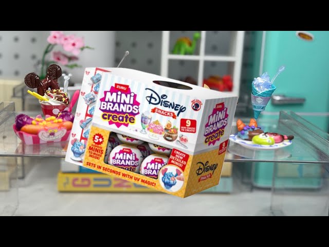 Vídeo relacionado con Cápsula Mini Brands Create Disney Snacks Serie 1 de ZURU, minis coleccionables, Paquete Oculto Misterioso, DIY, Bricolaje, Manualidades, 8+(2 cápsulas)