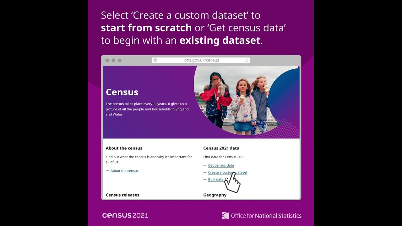Get Census 2021 data | Create a custom dataset