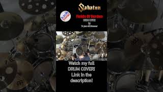 Video thumbnail for Sabaton - Fields Of Verdun Drum Cover #shorts Link to full cover in description!!!4 by 3L3V3N DRUMS