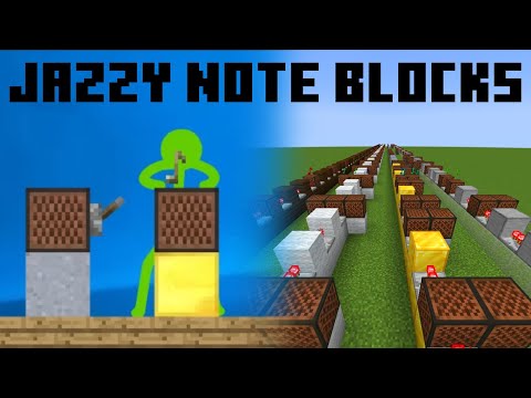 "Jazzy Notes Blocks" recreated in vanilla Minecraft! (Original by @aarongrooves)