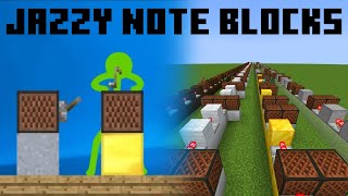 "Jazzy Notes Blocks" recreated in vanilla Minecraft! (Original by @aarongrooves)