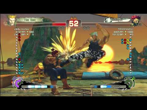 xWAx Vortex (Guile) vs TROOFAVEN (Akuma)