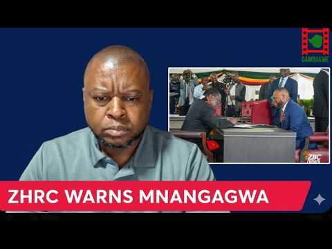 Mnangagwa speaking at a podium