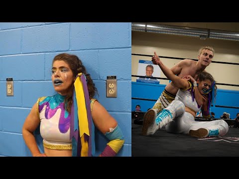Moon Miss vs Hollywood Cole 2 out of 3 falls Atlantic Canadian Championship - Intergender Wrestling