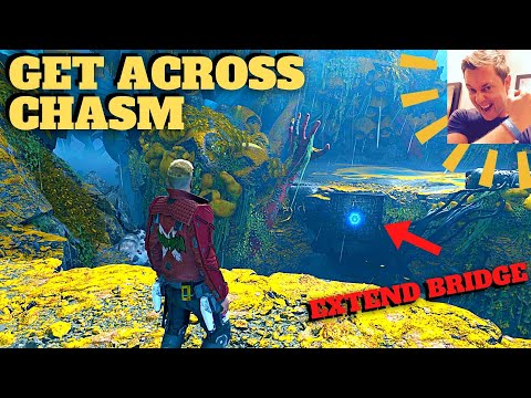 Guardians of the Galaxy - Get across the Chasm / retractable Bridge (Chapter 3 The Cost of Freedom)