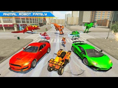 multi robot transform truck transporter