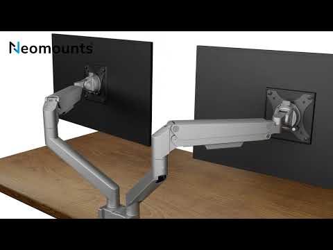Neomounts NEXT Slim DS70-250SL2 vollbewegliche Tischhalterung für 17-32" Bildschirme - Silber video preview