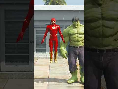 FLASH-HULK TAKES REVENGE ON SUPERMAN | #Shorts | #GTA5 | #marvel