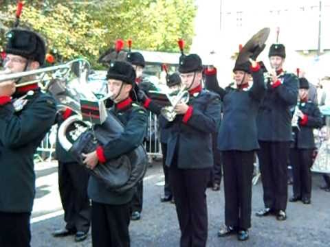 High on a Hill.  Rifles band