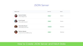 How to create JSON Server and Fetch Data For Front-end