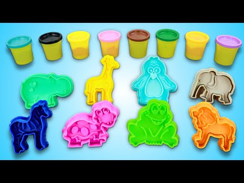 Create and Learn Animals with Colorful Clay | Preschool Toddler Learning Video 🐘🐻