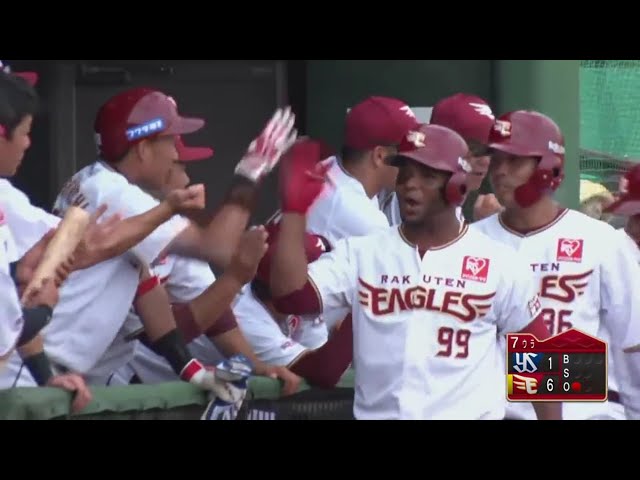 【ファーム】イーグルス・ヒメネス 低めの球をすくい上げ、見事3ランHR!! 2019/7/2 E-S(ファーム)