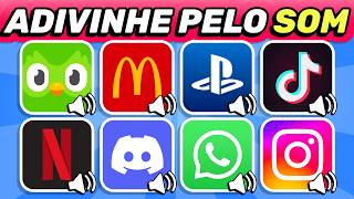 ADIVINHE A LOGO PELO SOM 🔊 Netflix, McDonald's, TikTok | Quiz de Logos