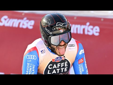 SKI ALPIN - INCROYABLE : Cyprien Sarrazin survole la descente mythique de Kitzbühel