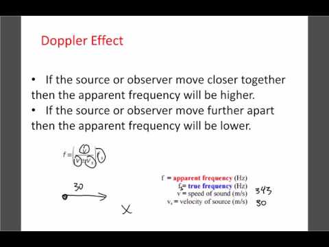 Physics 20: 8.5 Doppler Effect